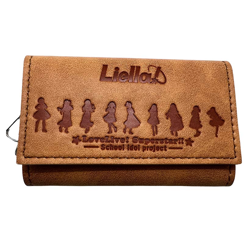 Portafoglio in pelle scolorita PU