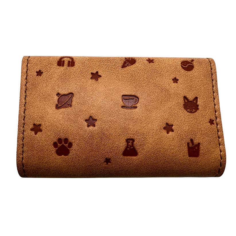 Portafoglio in pelle scolorita PU