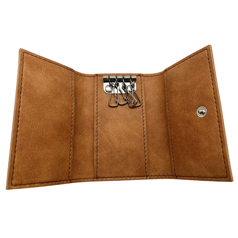 Portafoglio in pelle scolorita PU