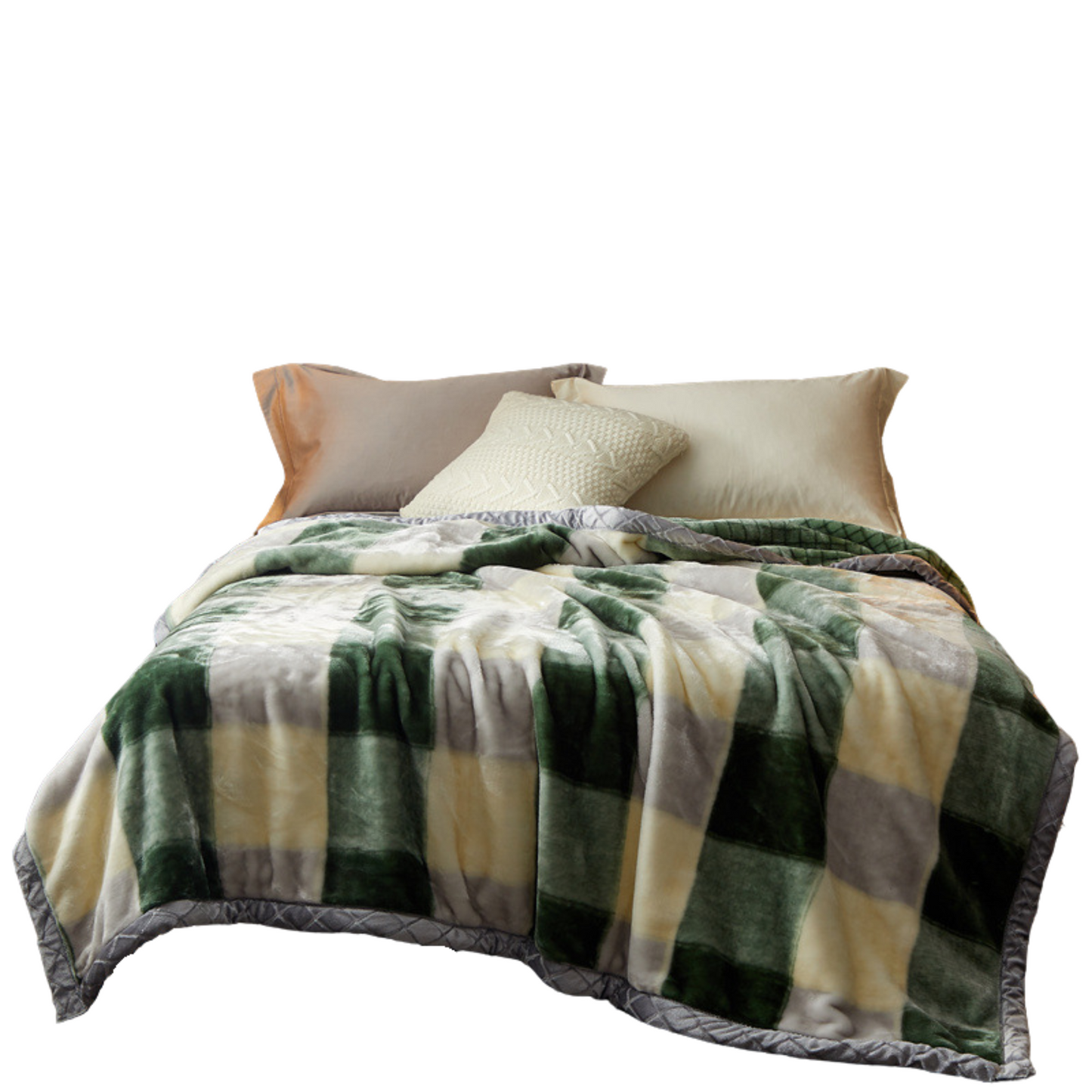 Shawl Blanket with Buttons (60"×40") – Silk‑Touch Double‑Face Fleece | YUGOLD